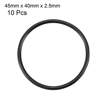 Harfington Nitrile Rubber O-Rings Metric Buna-N Sealing Gasket Black, 10Pcs