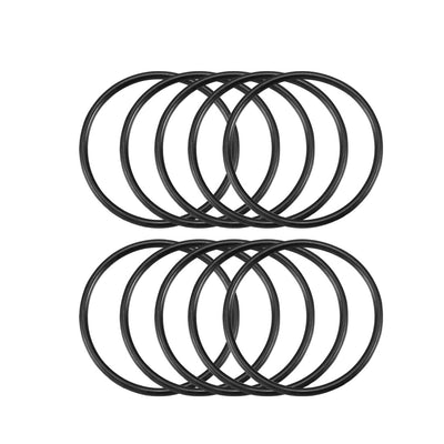 Harfington Nitrile Rubber O-Rings Metric Buna-N Sealing Gasket Black, 10Pcs