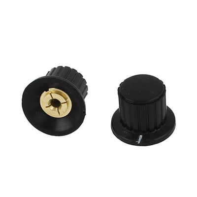 Harfington 18mm Top Dia 4mm Shaft Potentiometer Volume Control Knobs 2 Pcs