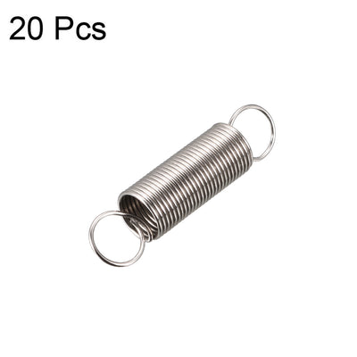 Harfington 0.5mm Wire Dia 6mm OD 14mm Spring Length Free Length Spring Steel Tension Spring 20pcs