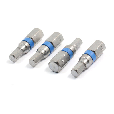 Harfington Hardware Part Power Tool Magnetic 4mm Tip Hexagon Screwdriver Bits 4 Pcs