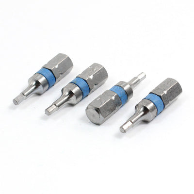 Harfington Hardware Power Tool Magnetic 2mm Tip Hexagon Screwdriver Bits 4 Pcs