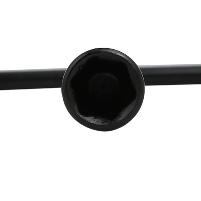 Harfington Metric 13mm T Bar Metal Hex Socket Wrench Deep Nut Driver Black