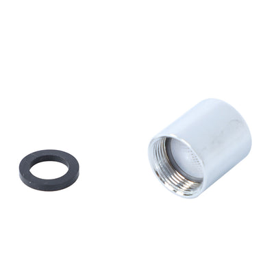 Harfington 15mm Female Thread Silver Tone Saving Filtering Net Spout Aerator Nozzle W Seal Gasket Fit for M16 x 1.0 Fine Thread