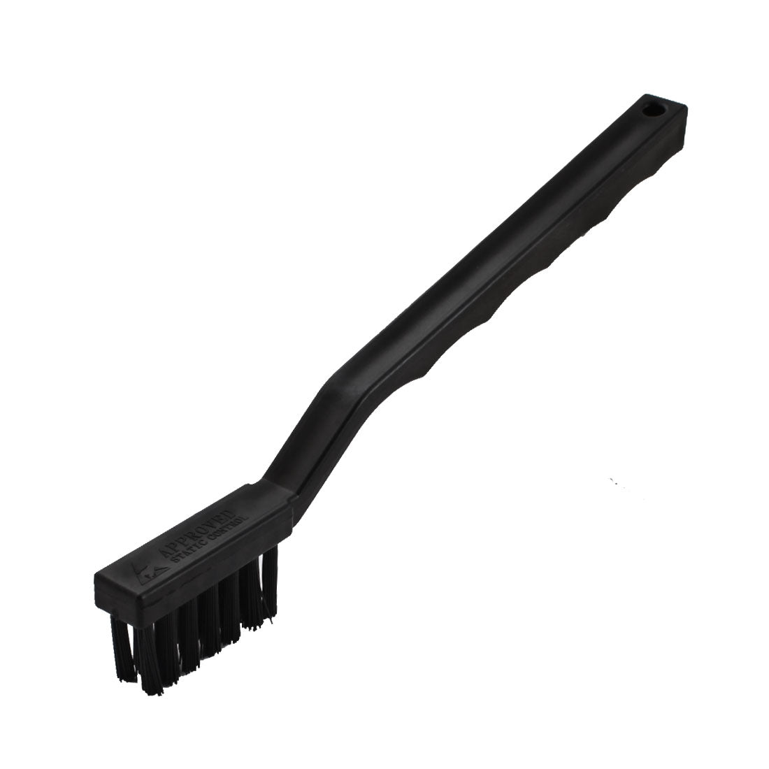 Harfington 17.5cm M Size Black Nonslip Plastic Handle Conductive Ground PCB Motherboard ESD Anti Static Brush Dust Cleaning Tool