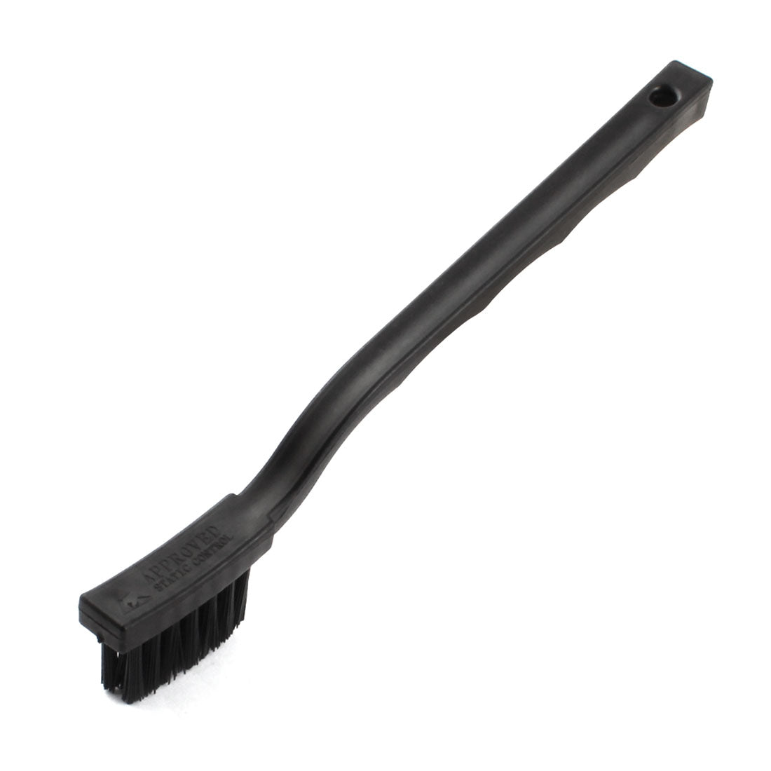 Harfington 17cm Length M Size Black Plastic Antislip Handle PCB Motherboard Rework ESD Anti Static Dust Cleaning Brush