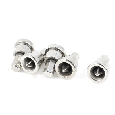 Harfington 5Pcs 0.08" Cross Head S2 PH2 Drywall Dimpler Dill Bit Screw Setter Silver Tone