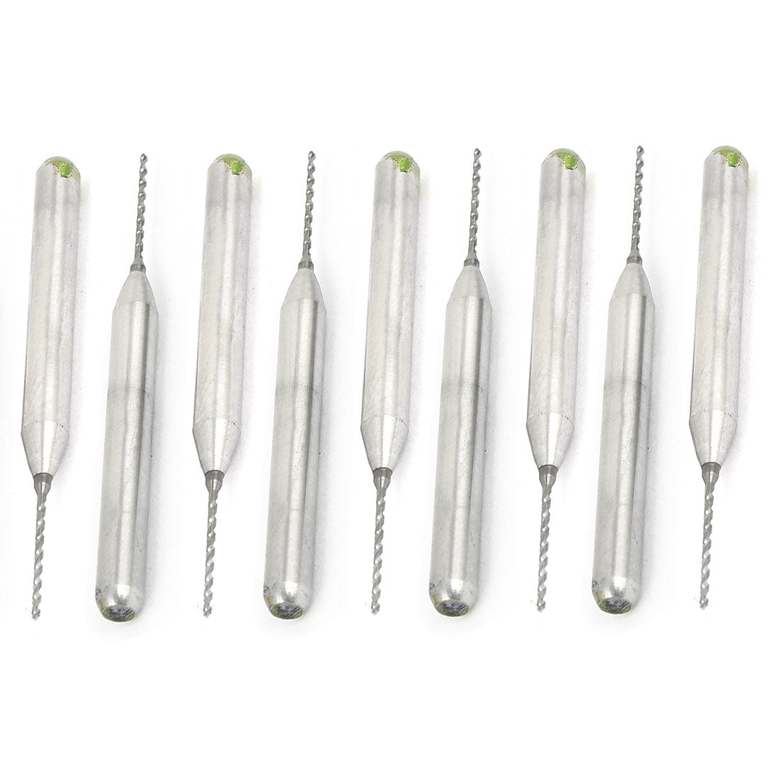 Harfington 10pcs 0.6mm Tip 3.175mm Shank Helical Groove Tungsten Carbide Micro PCB Drill Bits