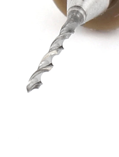 Harfington 10pcs 0.95mm Tip 3.175mm Shank Helical Groove Tungsten Carbide Micro PCB Drill Bits