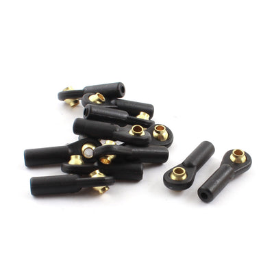 Harfington 12Pcs RC Car Spare Parts Tie Rod Ends Brass Ball Link 3x2.5x27mm