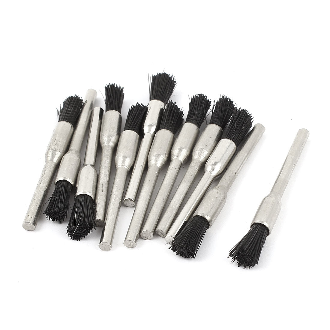 Harfington 10 Pcs 1/8inch Shank 5mm Pen Nyion Bristle Brush for Rotary Tool
