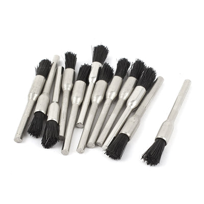 Harfington 10 Pcs 1/8inch Shank 5mm Pen Nyion Bristle Brush for Rotary Tool