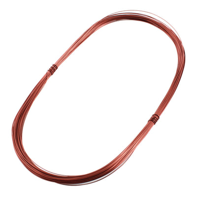 Harfington 0.59mm Dia Copper Soldering Electric PPA Enamelled Wire Coil 20m 65.6ft