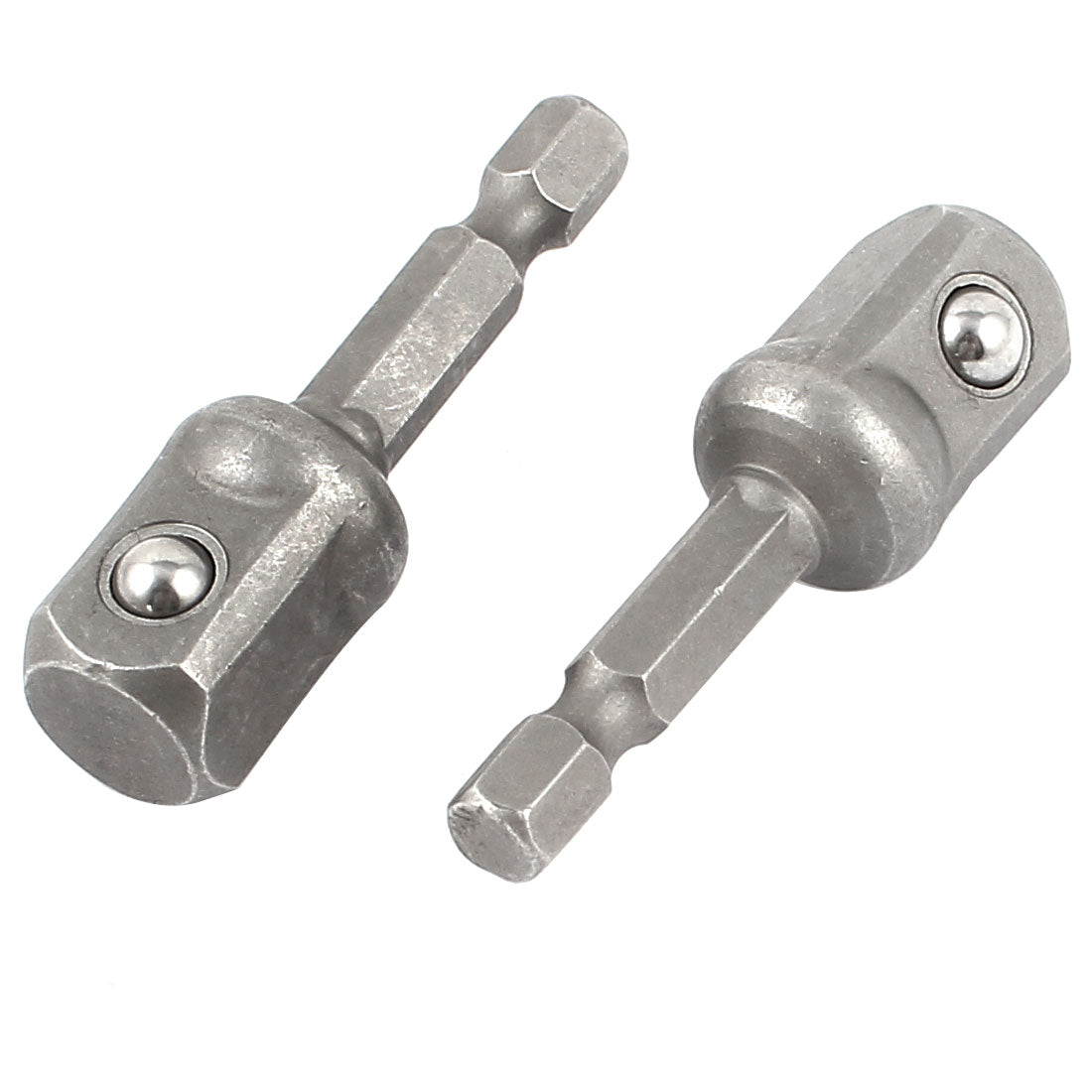 Harfington 2 Pcs 1/4'' Hex Power Drill Bit Driver Socket Holder Bar Wrench Adapter Extension Set