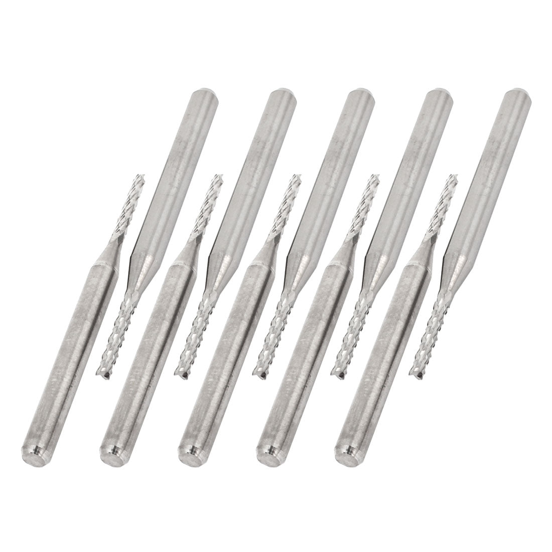 Harfington 10pcs Tungsten Carbide PCB Cutter End Mill Engraving CNC Router Tool Bits 1.5mm Cutting Dia