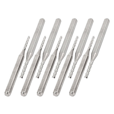 Harfington 10pcs Tungsten Carbide PCB Cutter End Mill Engraving CNC Router Tool Bits 1.5mm Cutting Dia