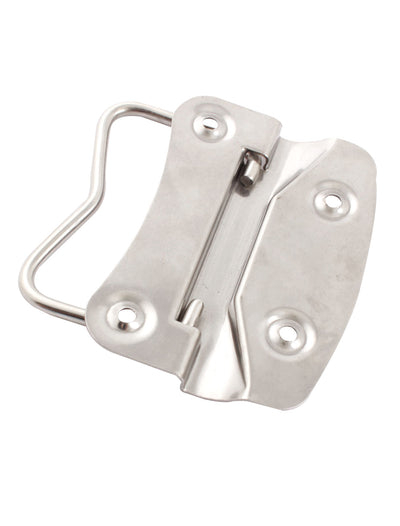 Harfington Uxcell Silver Tone Metal 10cm Long 90 Degree Design Puller Flush Mounted Type Chest Handle