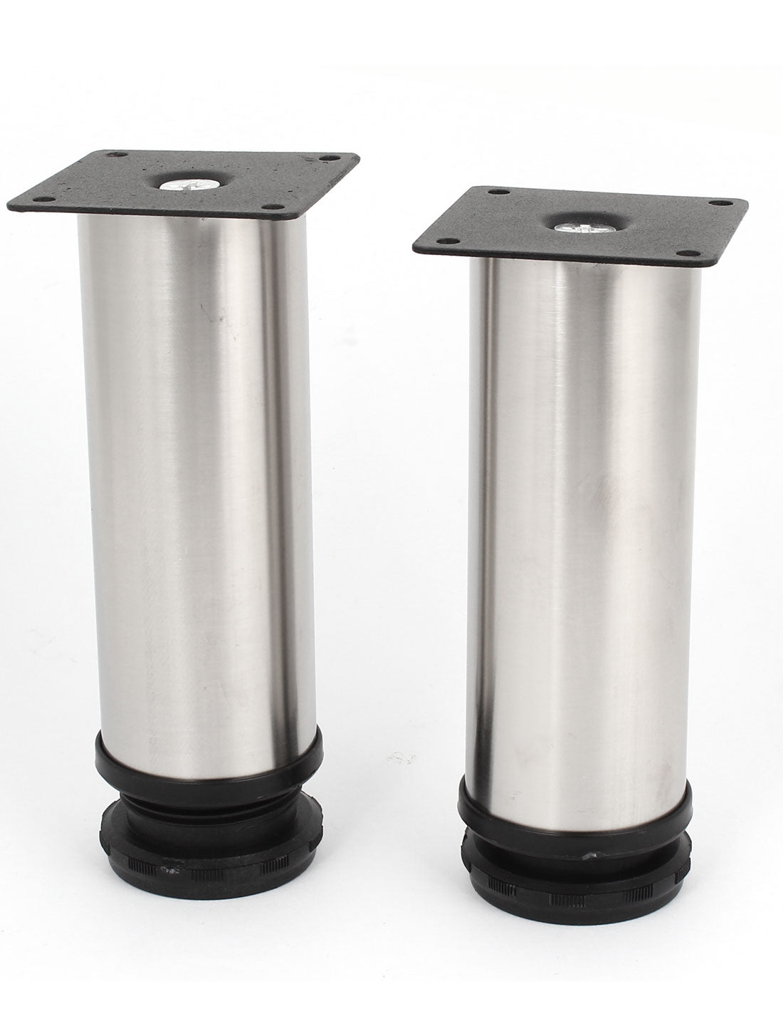 Harfington 150mm Height Stainless Steel Chair Cabinet Support Adjustable Leg Feet 4 Pieces