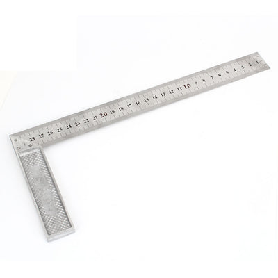 Harfington Metal 90 Degree Angle Metric 30cm Scale Marks Try Square Ruler