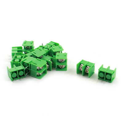 Harfington 15Pcs 2 Position 7.62mm Pitch PCB Board Mount Screw Terminal Block 8A 250V