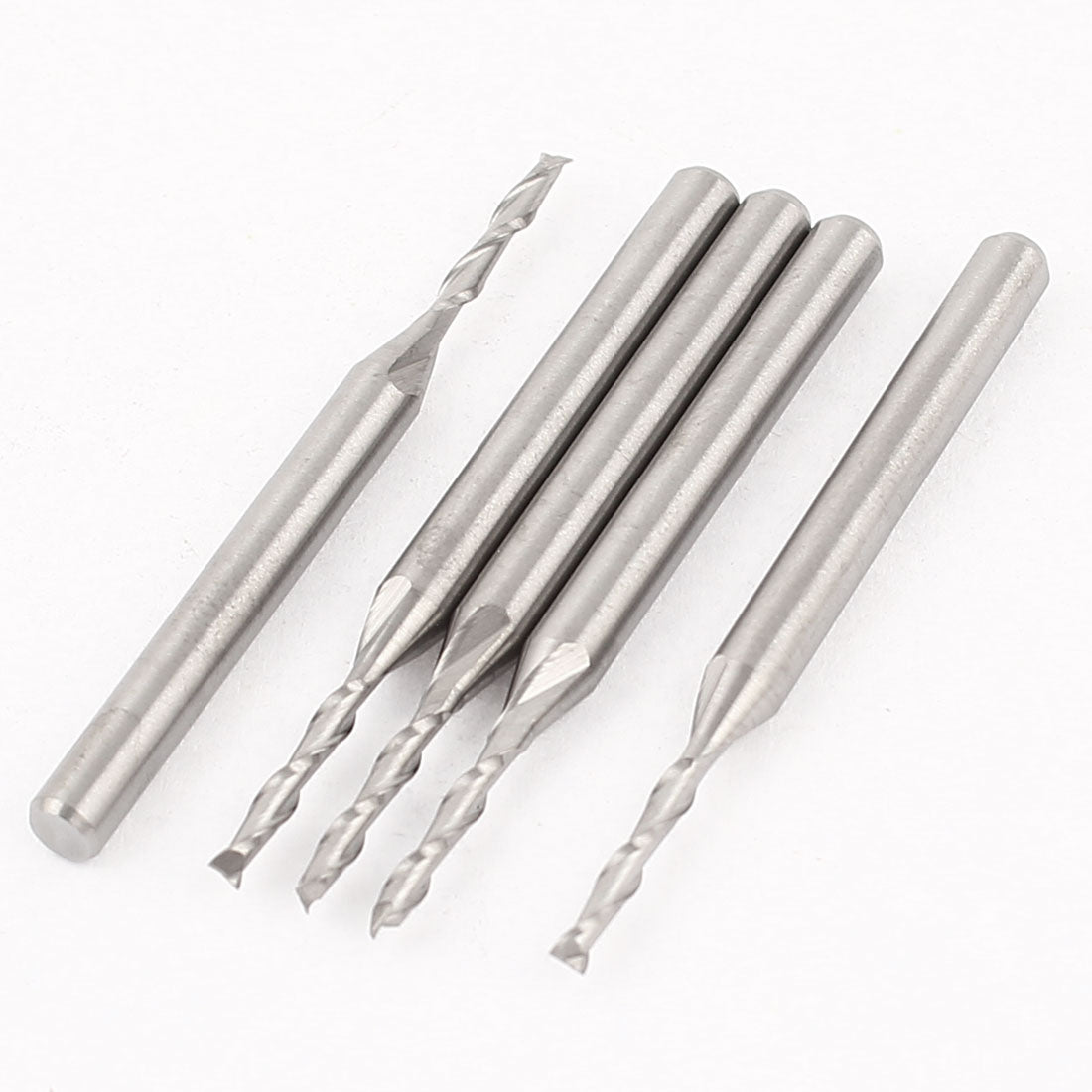 Harfington 5 Pcs 8mm Depth 2mm Cutting Dia 2 Flutes End Mill Cutter for Milling Machine