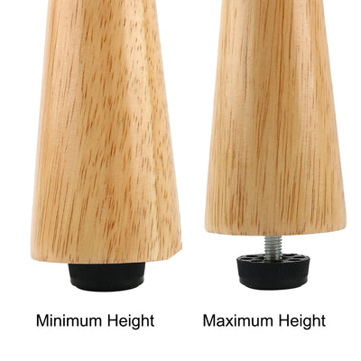 Harfington Uxcell 8mm x 30mm x 40mm Thread Furniture Glide Leveling Feet Foot Mounts 12 Pcs