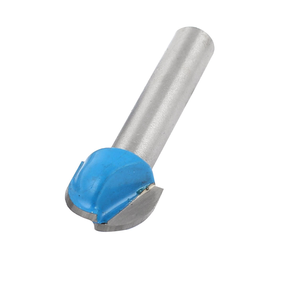 Harfington 1/4" x 1/2" Woodworking Grooving Double Flutes Cutter Cutting Tool Cove Box Bit Blue Silver Tone 2 Pcs