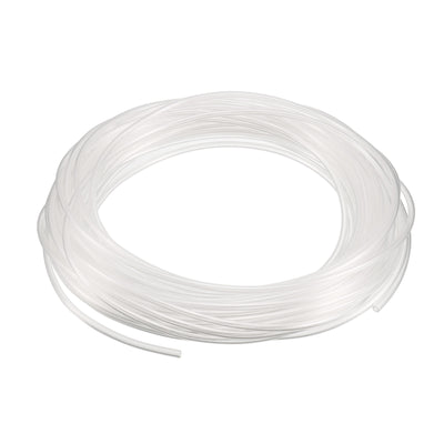 Harfington 15 Meter 50ft Transparent Polyurethane PU Air Tubing Hose Pipe 4mmx2.5mm