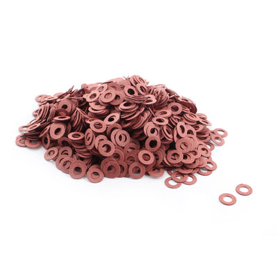 Harfington 1600pcs M5 Red Insulating Fiber Washer Spacer 5mmx10mmx0.5mm for Motherboard