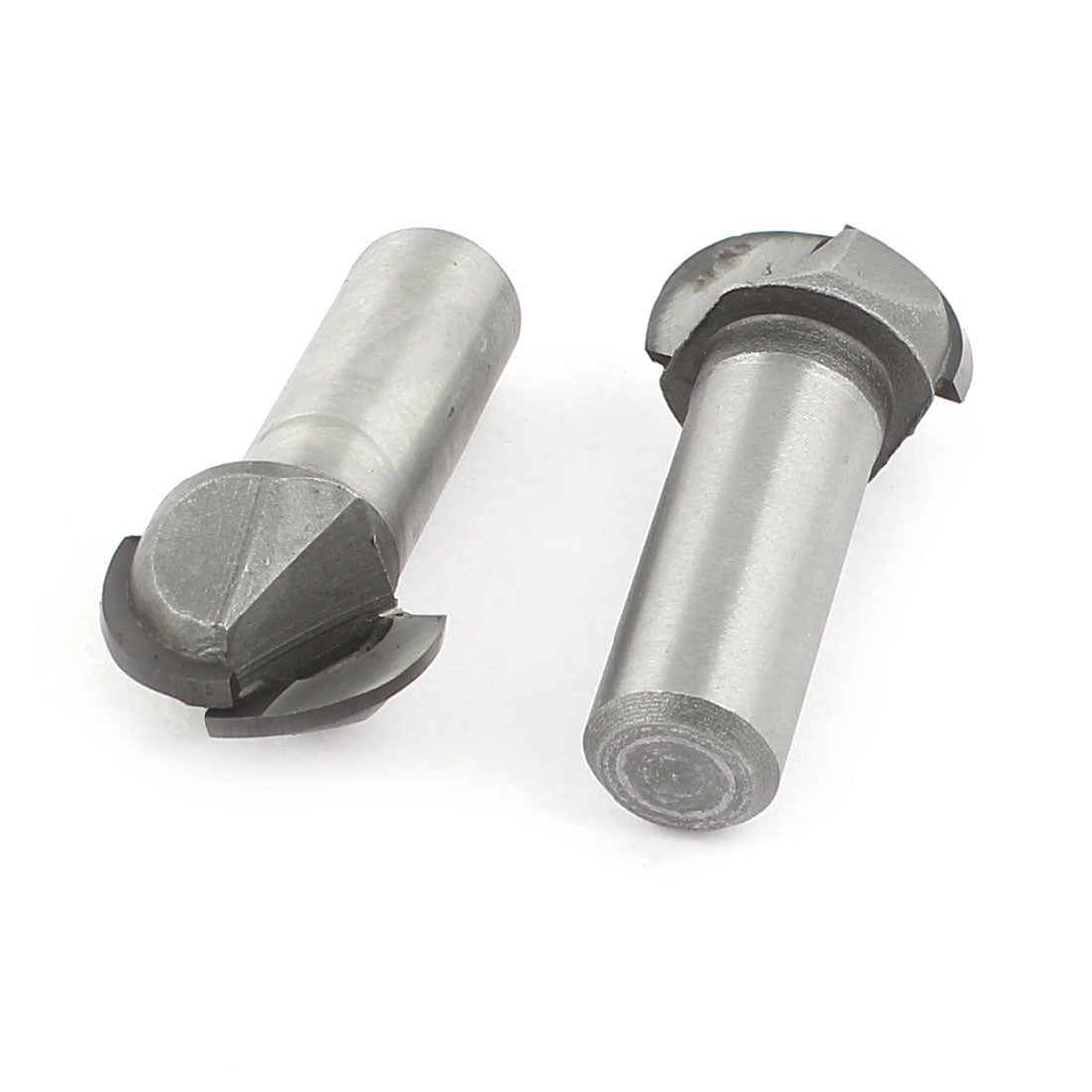 Harfington 2 Pcs Carpentry 1/2" x 7/8" Round Shank Core Box Router Bit Cutter