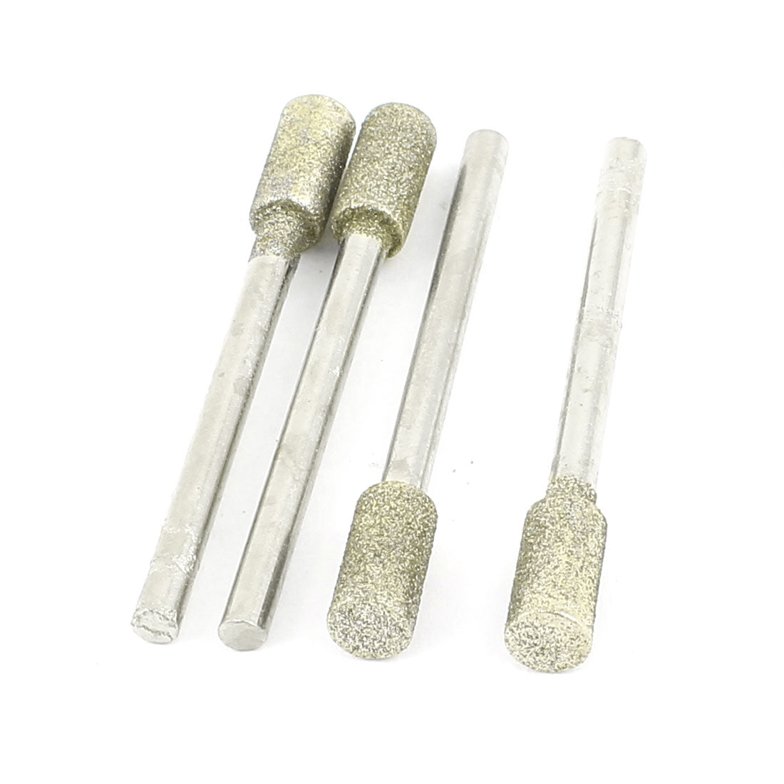 Harfington 3mm Shank 5mm Cylinder Head Mounted Points Grinding Bit 4 Pcs