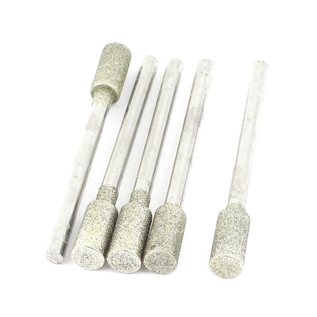 Harfington 3mm Shank 5mm Cylinder Head Mounted Points Grinding Bit 5 Pcs