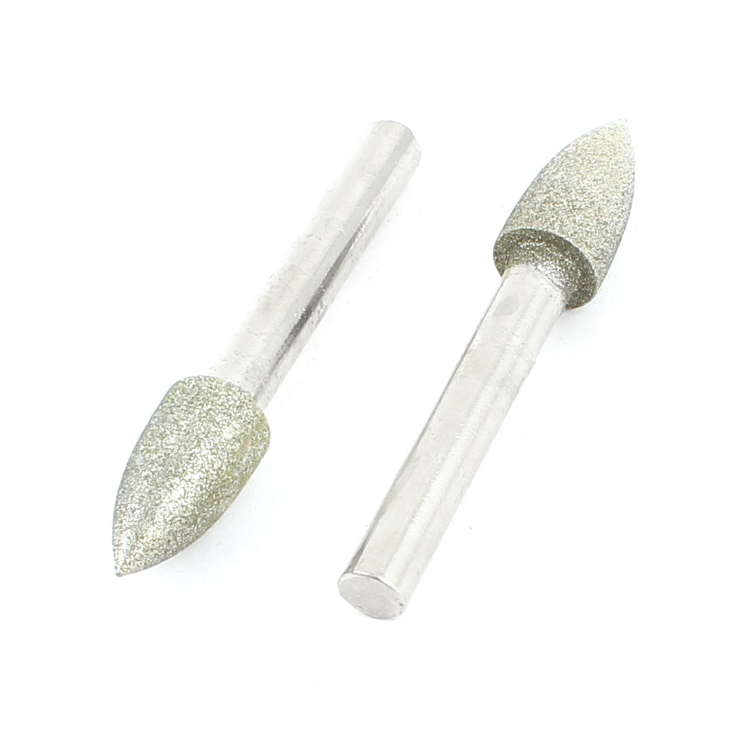 Harfington 6mm x 10mm Tapered Head Buffing Bits Diamond Mounted Point 2 Pcs