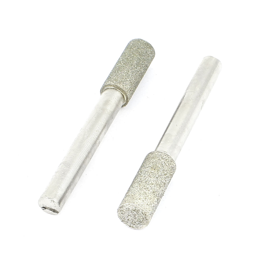 Harfington 6mm Shank 8mm Cylinder Head Mounted Points Grinding Bit 2 Pcs