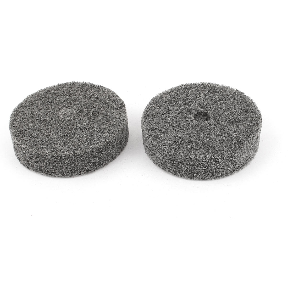 Harfington 75mm x 20mm Black Nylon Abrasive Polishing Buffing Wheel 2 Pcs