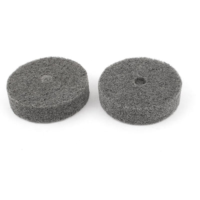 Harfington 75mm x 20mm Black Nylon Abrasive Polishing Buffing Wheel 2 Pcs
