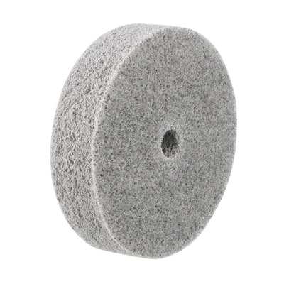 Harfington 75mm x 20mm Gray Nylon Abrasive Polishing Buffing Wheel 5 Pcs