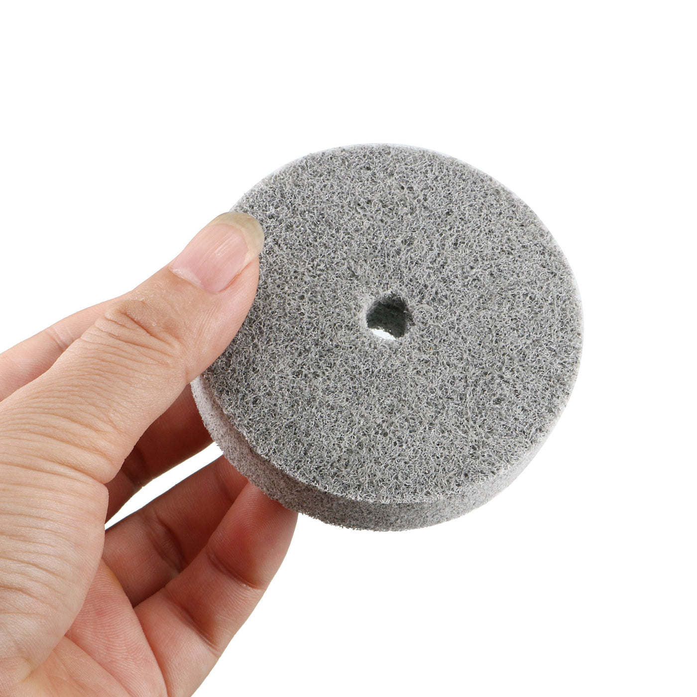 Harfington 75mm x 20mm Gray Nylon Abrasive Polishing Buffing Wheel 5 Pcs