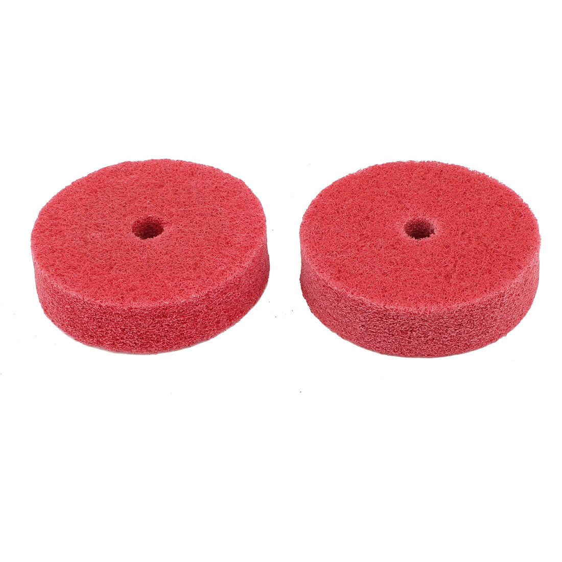 Harfington 75mm x 20mm Red Nylon Abrasive Polishing Buffing Wheel 2 Pcs