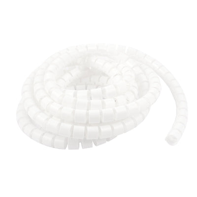 Harfington 15mm x 3 Meter Spiral Wrapping Band Cable Organizer Wrap for PC TV Lines