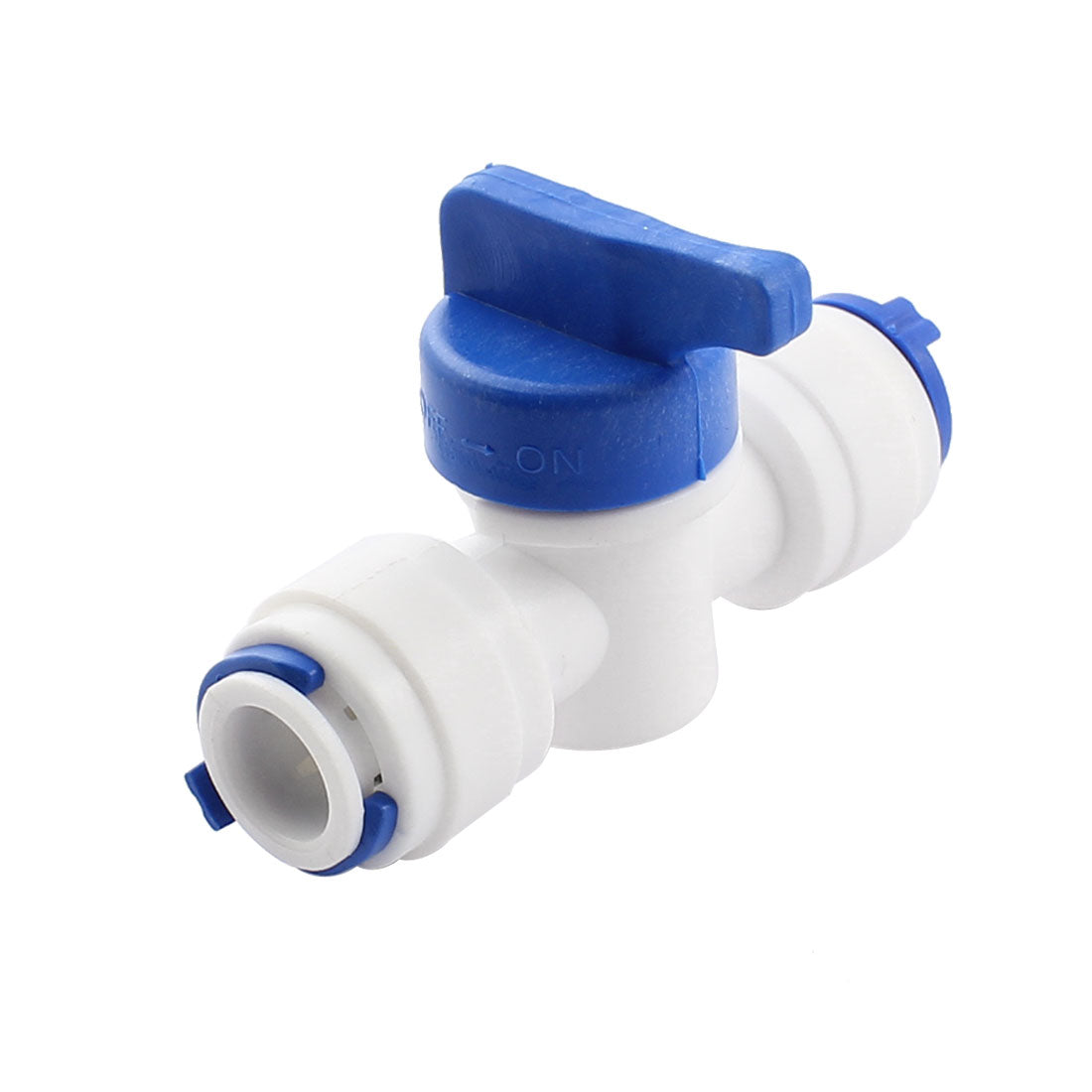 Harfington 14mm Dual Way Full Port 90 Degree Rotary Lever  Flow Control Shut-grey white Plastic Ball Valve