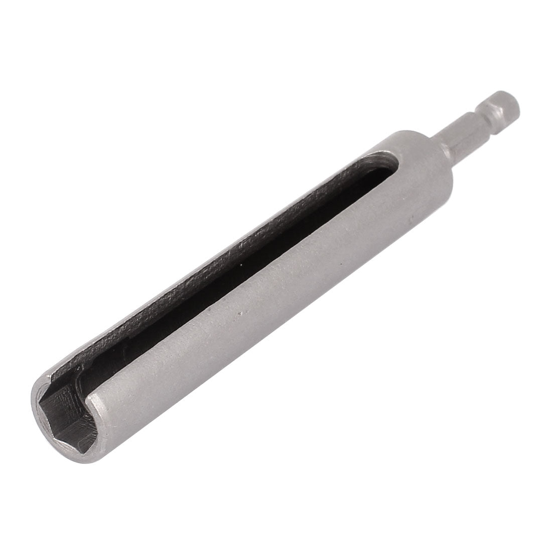 Harfington 120mm Length 10mm Hex Nut Socket Slotted Extension Driver Bit Gray