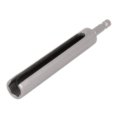 Harfington 120mm Length 10mm Hex Nut Socket Slotted Extension Driver Bit Gray