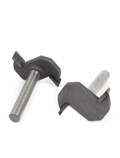 Harfington Carpenter 1/4" Shank 3/16" Cutting Depth Slot Undercut Router Bits Cutter 2Pcs