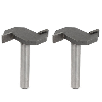 Harfington Carpenter 1/4" Shank 3/16" Cutting Depth Slot Undercut Router Bits Cutter 2Pcs