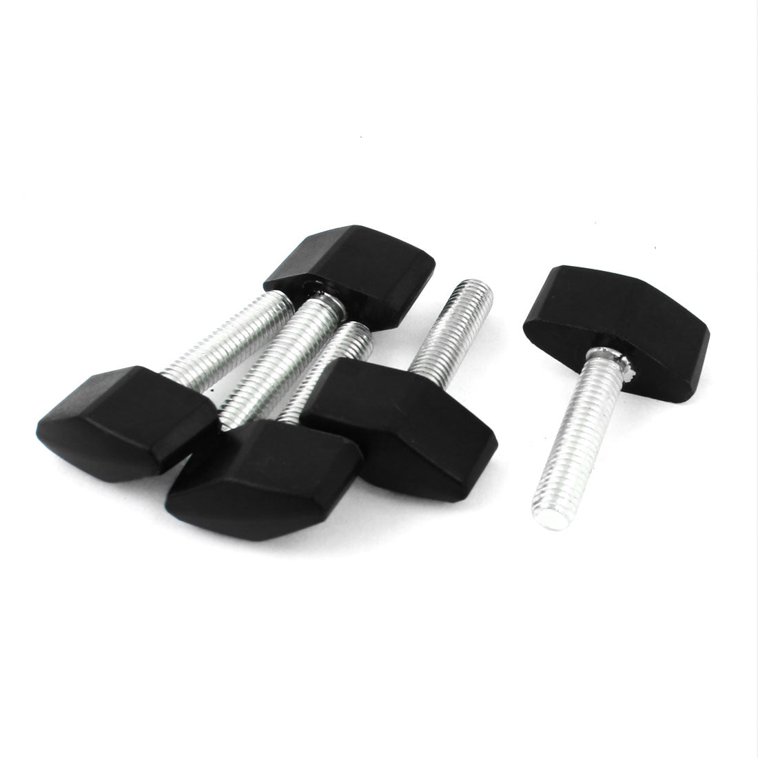 Harfington 5pcs M8x35mm Thread Rotating Adjustable T Clamping Handle Screw Knob