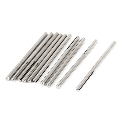 Harfington Metal 3mm Shank 50mm Length Abrasive Cloth Sandpaper Split Mandrels 10 Pcs