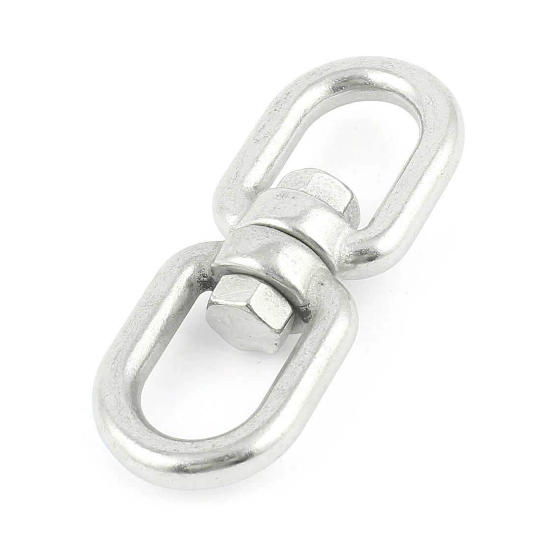 Harfington 6mm Thickness Double D Shape Stainless Steel Eye Swivel Hook Shackle