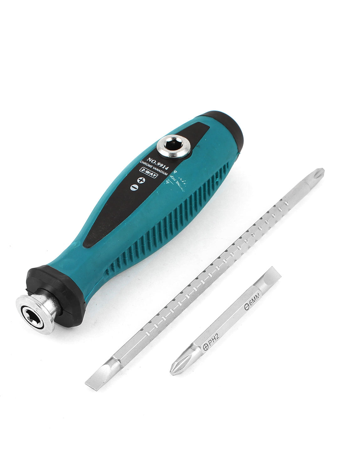 Harfington 2 in 1 Set 6mm Bit Dia 2 Way Slotted Phillips Screwdriver Adjustable Rod w Handle