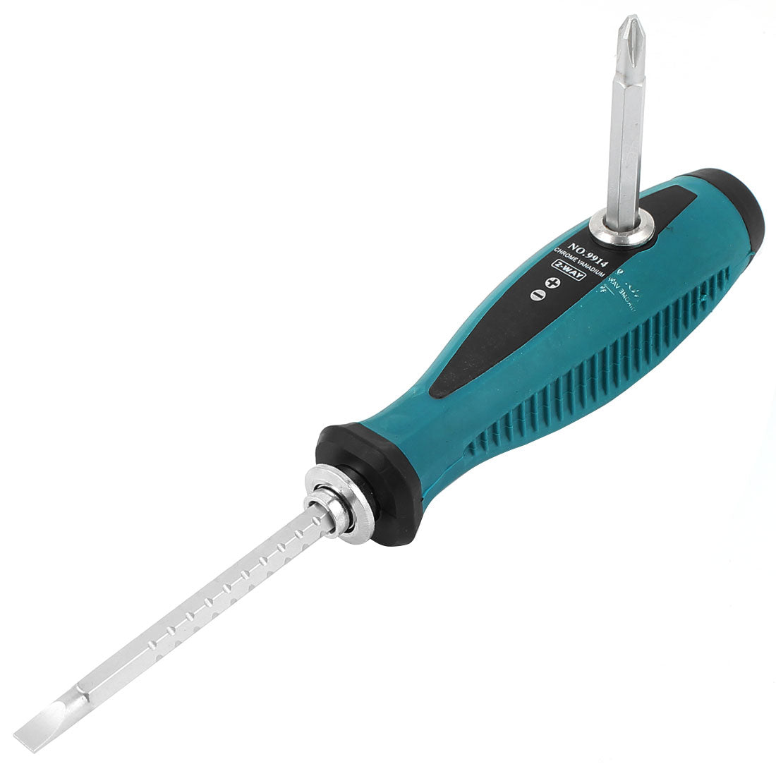 Harfington 2 in 1 Set 6mm Bit Dia 2 Way Slotted Phillips Screwdriver Adjustable Rod w Handle